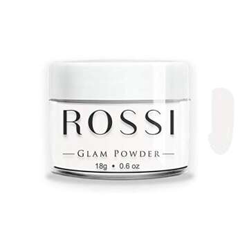 ROSSI Dipping Powder Nails Kit 4 Color | 0.6 oz/jar | Easy to Apply |, Dip Powder Essential Starter Kit, No UV Lamp, Nail Art Set with Base Coat, Activator, Top Coat