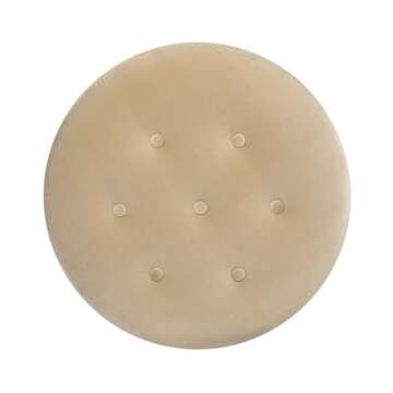 Jennifer Taylor Home Yolanda 24" Round Upholstered Accent Ottoman