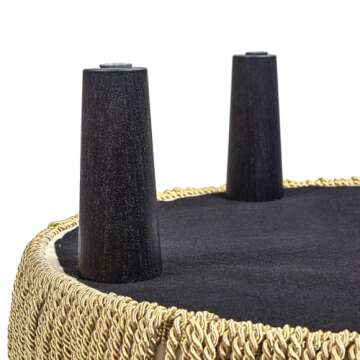 Jennifer Taylor Home Yolanda 24" Round Upholstered Accent Ottoman