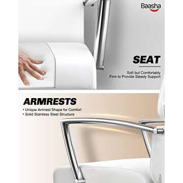 Baasha Purple Salon Chair - Ergonomic, Stylish, Durable