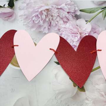 Galentines Gang Banner Glittery Love Heart Banner, No DIY Girls Ladies Galentines Day Party Decorati...