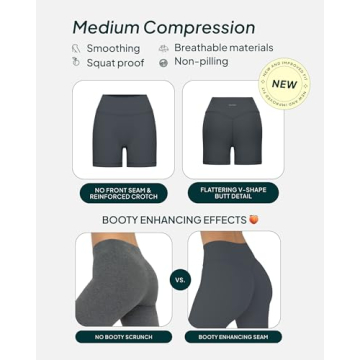 PAVOI ACTIVE High Waisted Butt Shaping 6" Biker Shorts