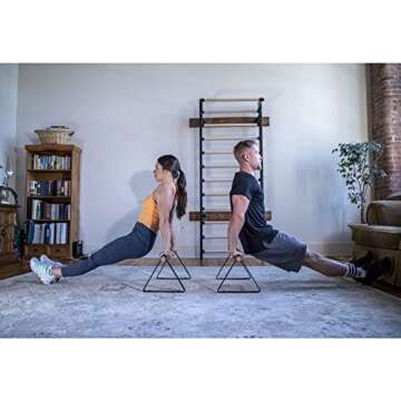 Vita Vibe Wood Parallettes Set 18" - 24" Long (24" Long)