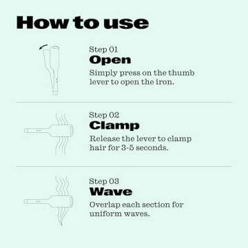 Trademark Beauty Hair Waver - Double Barrel Hair Crimper, Beach Waves Curling Iron, Babe Waves X, Adjustable Temperature Hair Curler, Hair Styling Tools, 1.25" - Pink