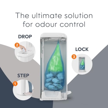 Diaper Genie Platinum Pail - Durable Stainless Steel for 5 Months Use