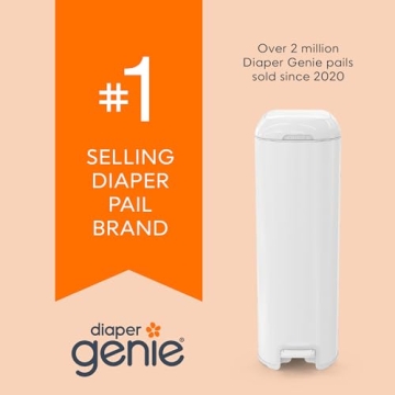 Diaper Genie Platinum Pail - Durable Stainless Steel for 5 Months Use