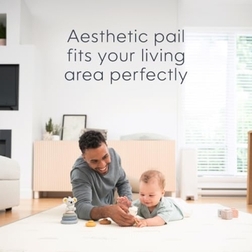 Diaper Genie Platinum Pail - Durable Stainless Steel for 5 Months Use