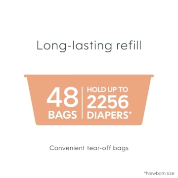 Diaper Genie Platinum Pail - Durable Stainless Steel for 5 Months Use