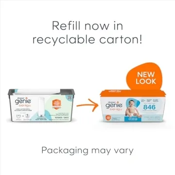 Diaper Genie Platinum Pail - Durable Stainless Steel for 5 Months Use