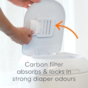 Diaper Genie Platinum Pail - Durable Stainless Steel for 5 Months Use