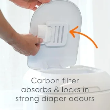 Diaper Genie Platinum Pail - Durable Stainless Steel for 5 Months Use