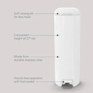 Diaper Genie Platinum Pail - Durable Stainless Steel for 5 Months Use