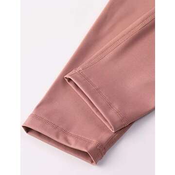 CRZ YOGA Women's Hugged Feeling Compression Capris 21 Inches - High Waist Thick Tummy Control Workout Leggings Spanish Oak 21'' Medium