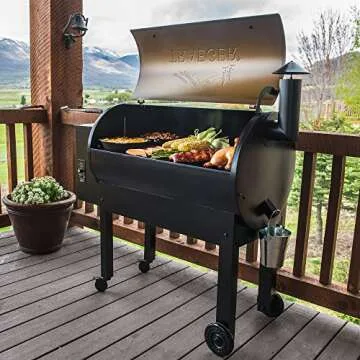 Traeger Grills TFB65LZBC Texas Elite 34 Wood Pellet Grill & Smoker, 646 Sq. In. Cooking Capacity, Bronze,Black and Bronze