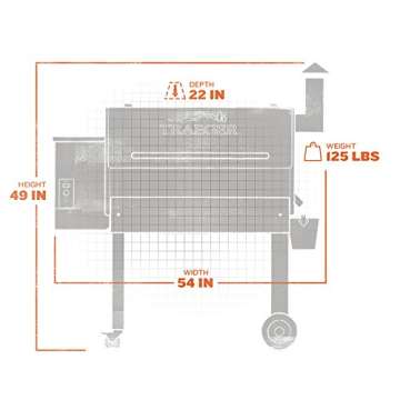 Traeger Grills TFB65LZBC Texas Elite 34 Wood Pellet Grill & Smoker, 646 Sq. In. Cooking Capacity, Bronze,Black and Bronze