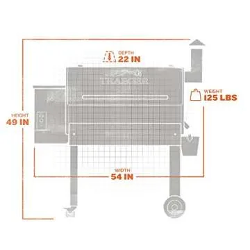 Traeger Grills TFB65LZBC Texas Elite 34 Wood Pellet Grill & Smoker, 646 Sq. In. Cooking Capacity, Bronze,Black and Bronze