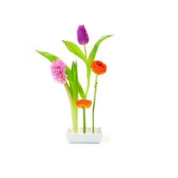XXD Florida Ceramic vase with 5 Plug-in Slots