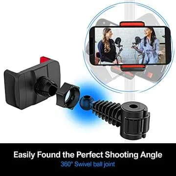 LimoStudio 360° Rotatable Phone Holder for Smartphones