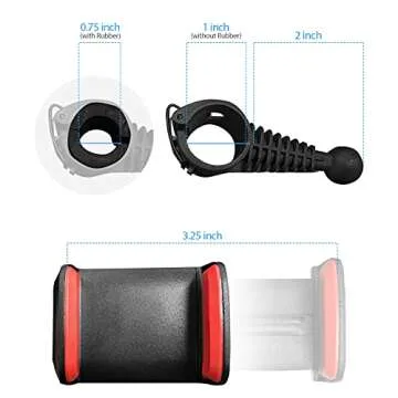 LimoStudio 360° Rotatable Phone Holder for Smartphones