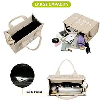 Taiuloo Stylish Leather Tote Bag for Women| Crossbody Purse