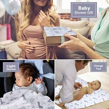 Metplus Muslin Infant Carseat Canopy - Ideal Protection for Babies