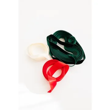 Merry Market Christmas Ribbon 3 Roll Set 60 Yards