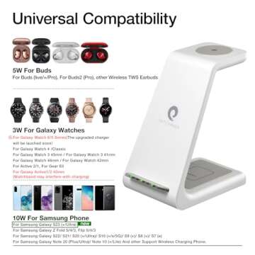 Earteana 3 in 1 Wireless Charging Station for Samsung