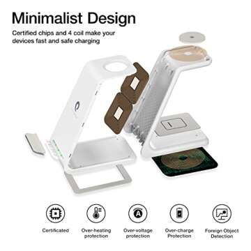 Earteana 3 in 1 Wireless Charging Station for Samsung