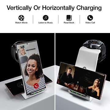 Earteana 3 in 1 Wireless Charging Station for Samsung