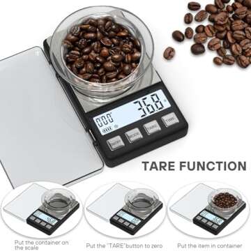 Weightman Espresso Scale | Mini Digital Coffee Scale 1000g