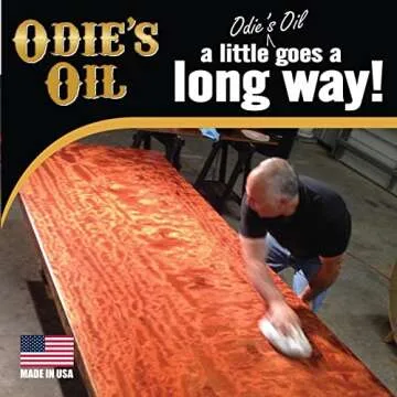 Odie's Oil • Universal Finish for Wood • Leather • Plastic • Vinyl • Metal and More • 9 Ounce Glass Jar • Food Safe and Solvent Free Non Toxic Finish …