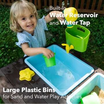 WONKAWOO Outdoor Sand and Water Table for Toddlers