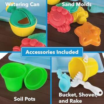 WONKAWOO Outdoor Sand and Water Table for Toddlers