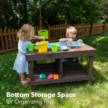 WONKAWOO Outdoor Sand and Water Table for Toddlers