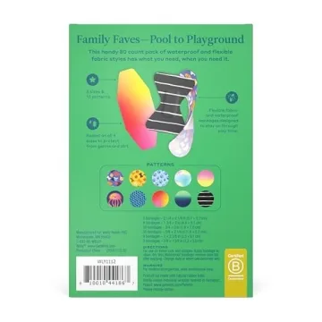 Welly Bandage Family Pack 80 Count Assorted Fun Waterproof