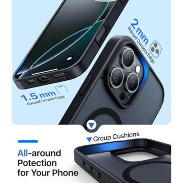 KCQNine Magnetic iPhone 16 Pro Case with Strong Protection