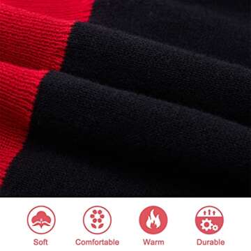 Funnycokid Kids Ugly Christmas Sweaters Boys Girls Size 8 10 Holiday Xmas Llama Black Top Youth 8-10 Years Long Sleeve Crew Neck