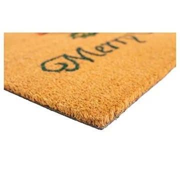 Classic Christmas Holly Doormat for Any Home