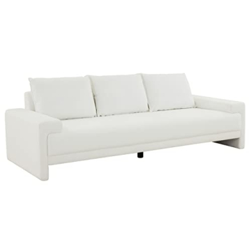 SAFAVIEH Couture Emmylou Ivory Linen 3-Seater Sofa