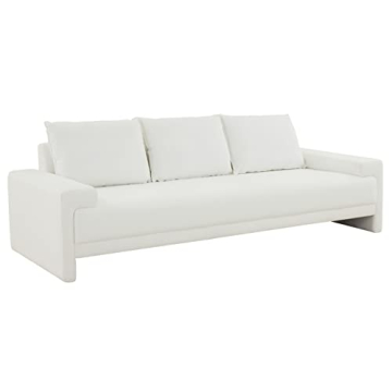 SAFAVIEH Couture Emmylou Ivory Linen 3-Seater Sofa