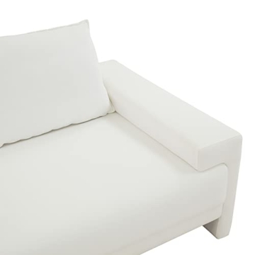 SAFAVIEH Couture Emmylou Ivory Linen 3-Seater Sofa