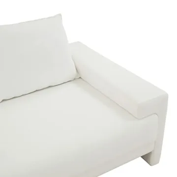 SAFAVIEH Couture Emmylou Ivory Linen 3-Seater Sofa