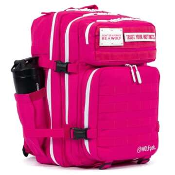 WOLFpak 45L MEAL PREP MANAGEMENT BACKPACK (PINK GODDESS) Lunch Box, Cooler, Travel, Insulated Bag, Daypack