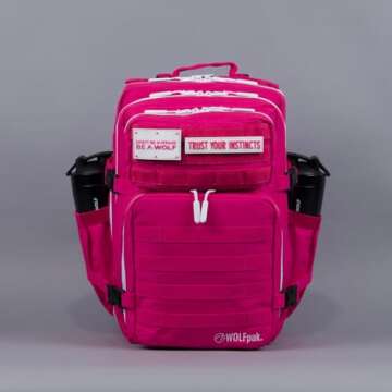 WOLFpak 45L MEAL PREP MANAGEMENT BACKPACK (PINK GODDESS) Lunch Box, Cooler, Travel, Insulated Bag, Daypack