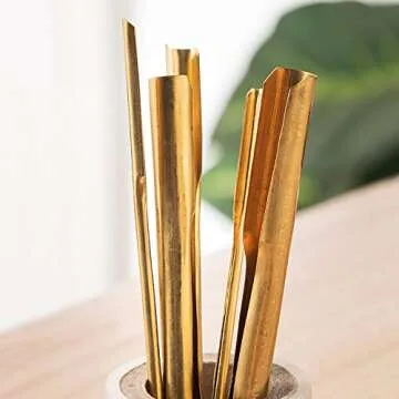 Brass Clay Hole Cutter Tools Set for Pottery & Sculpting