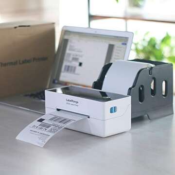 Direct Thermal Desktop Label Printer with 300DPI Quality