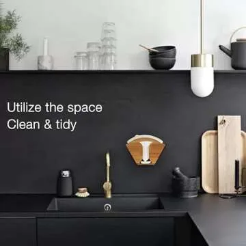 Unibene Bamboo Coffee Filter Holder for All Filter Types