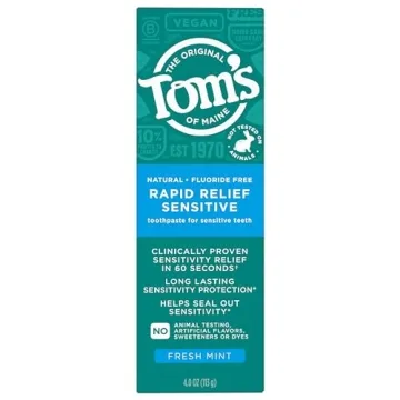Tom's of Maine Fluoride-Free Sensitive Toothpaste 3-Pack