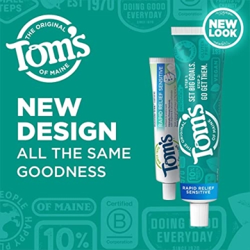 Tom's of Maine Fluoride-Free Sensitive Toothpaste 3-Pack