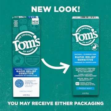 Tom's of Maine Fluoride-Free Sensitive Toothpaste 3-Pack